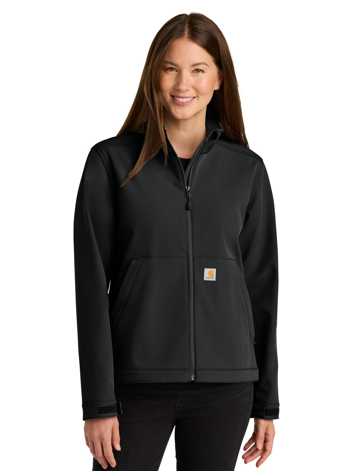 Women's 3-Pocket Rain Defender Soft Shell Jacket - CT107115 - Black