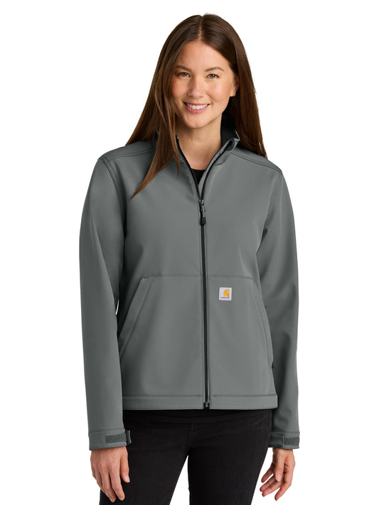 Women's 3-Pocket Rain Defender Soft Shell Jacket - CT107115 - Steel