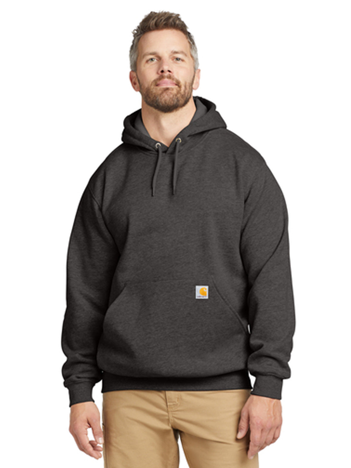 Men's 1-Pocket Midweight Hooded Sweatshirt - CTK121 - Carbon Heather