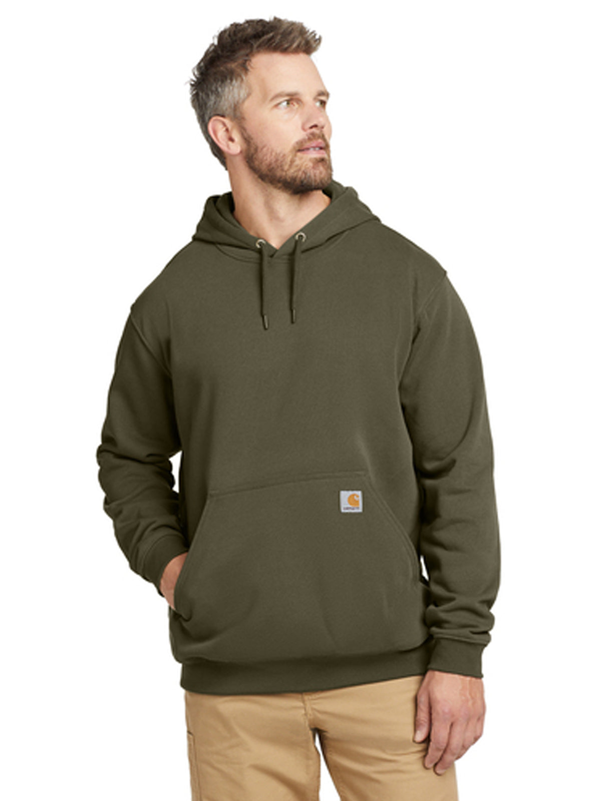 Men's 1-Pocket Midweight Hooded Sweatshirt - CTK121 - Moss