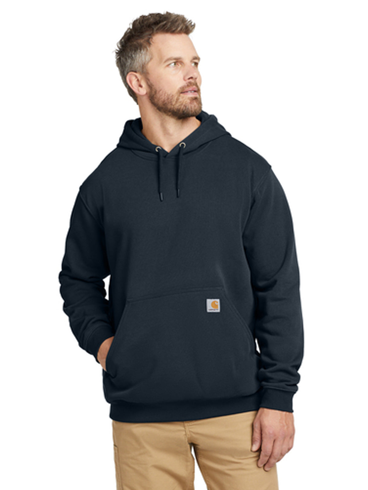 Men's 1-Pocket Midweight Hooded Sweatshirt - CTK121 - New Navy