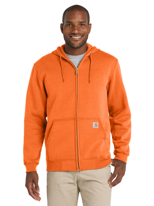 Men's Midweight Zippered Sweatshirt - CTK122 - Brite Orange