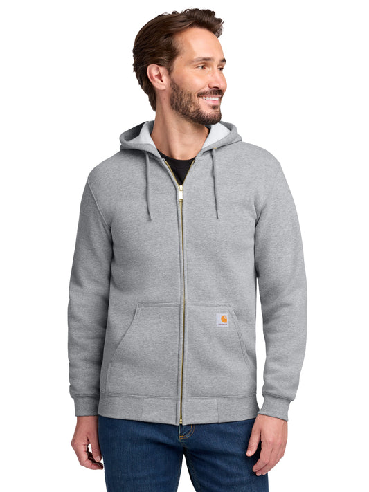Men's Midweight Zippered Sweatshirt - CTK122 - Heather Grey