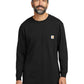 Men's 1-Pocket Long Sleeve T-Shirt - CTK126 - Black