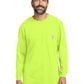 Men's 1-Pocket Long Sleeve T-Shirt - CTK126 - Brite Lime