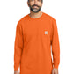 Men's 1-Pocket Long Sleeve T-Shirt - CTK126 - Brite Orange