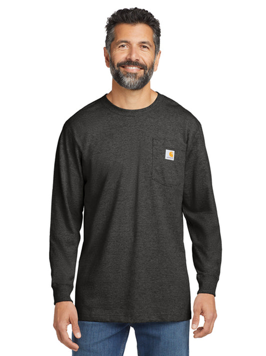 Men's 1-Pocket Long Sleeve T-Shirt - CTK126 - Carbon Heather