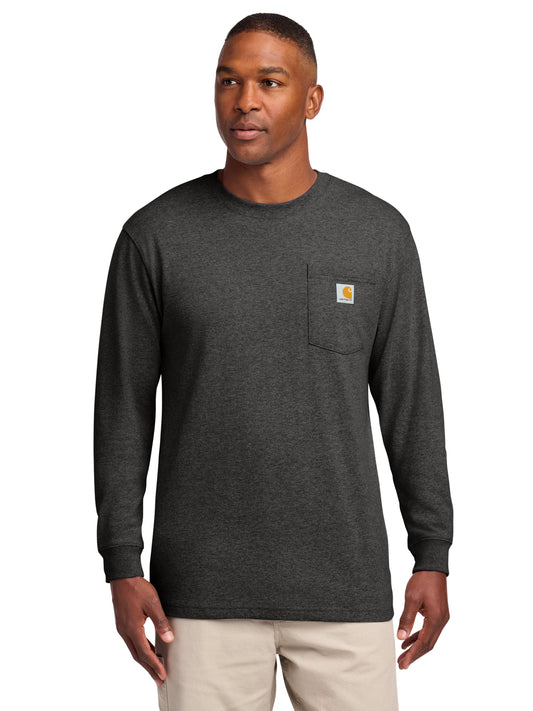 Men's 1-Pocket Long Sleeve T-Shirt - CTK126 - Carbon Heather