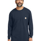 Men's 1-Pocket Long Sleeve T-Shirt - CTK126 - Navy