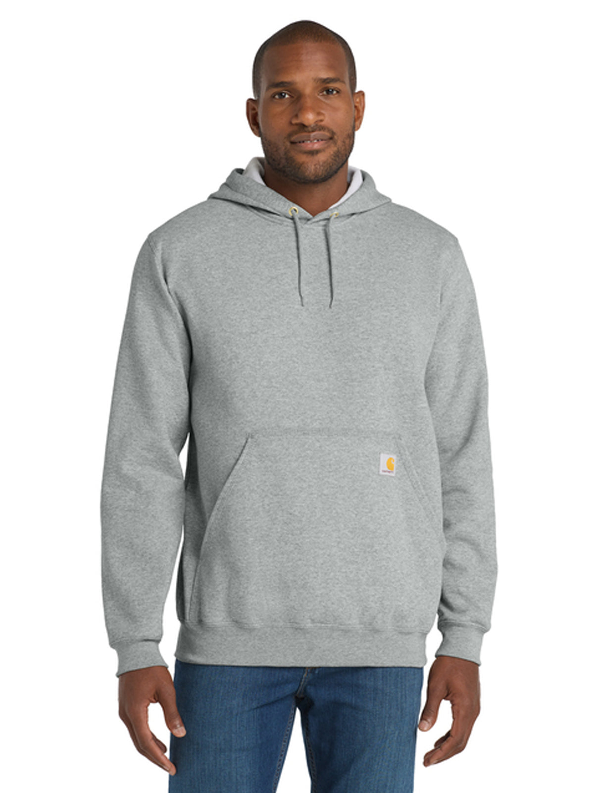 Men's 1-Pocket Midweight Hooded Sweatshirt - CTK288 - Heather Grey