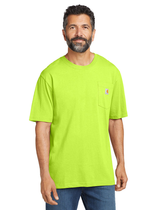 Men's 1-Pocket Short Sleeve T-Shirt - CTK87 - Brite Lime