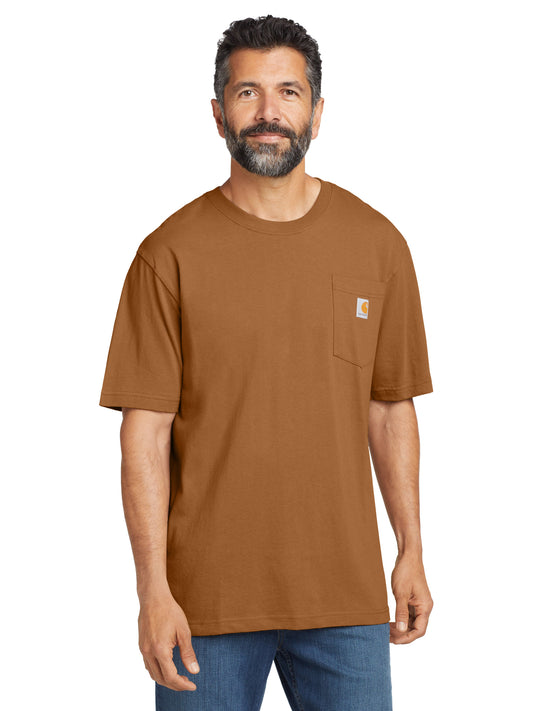 Men's 1-Pocket Short Sleeve T-Shirt - CTK87 - Carhartt Brown