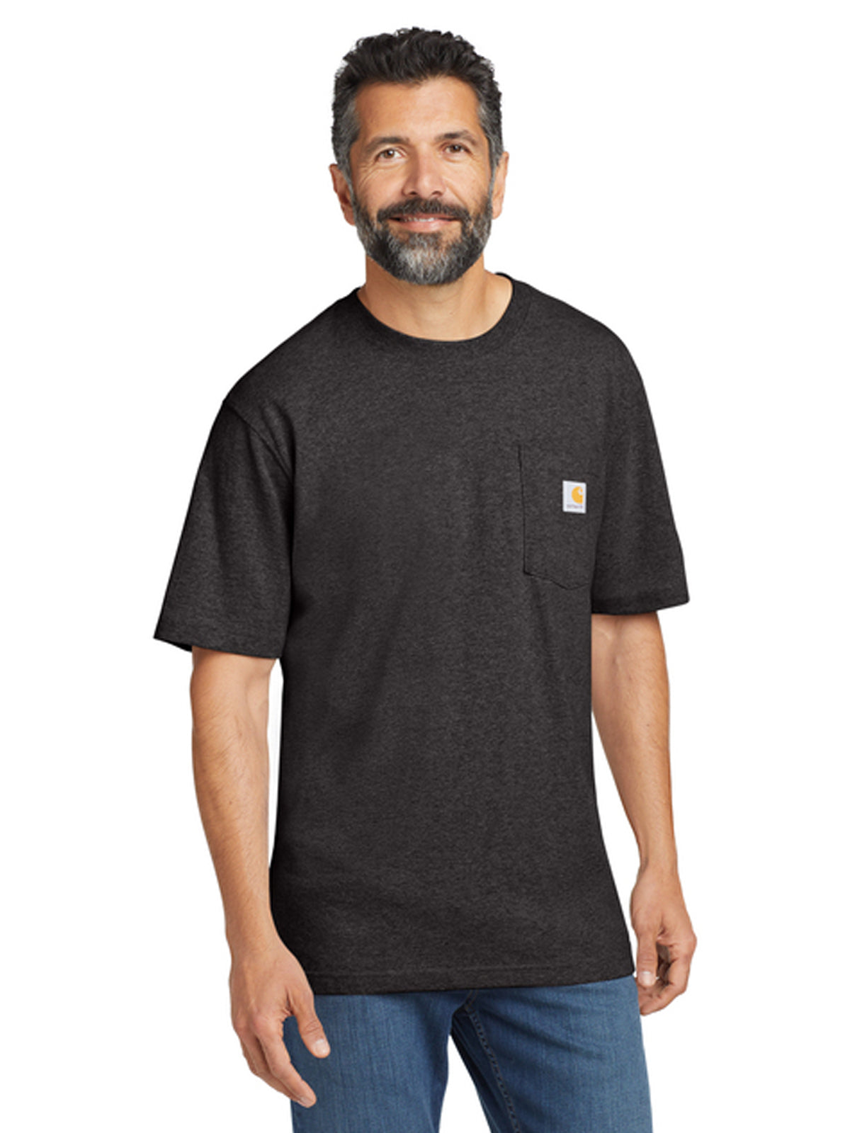 Men's 1-Pocket Short Sleeve T-Shirt - CTK87 - Carbon Heather