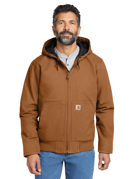 Men's 4-Pocket Tall Washed Duck Jacket - CTT104050 - Carhartt Brown