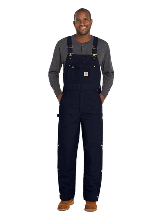 Men's 6-Pocket Tall Duck Insulated Overalls - CTT106672 - Dark Navy