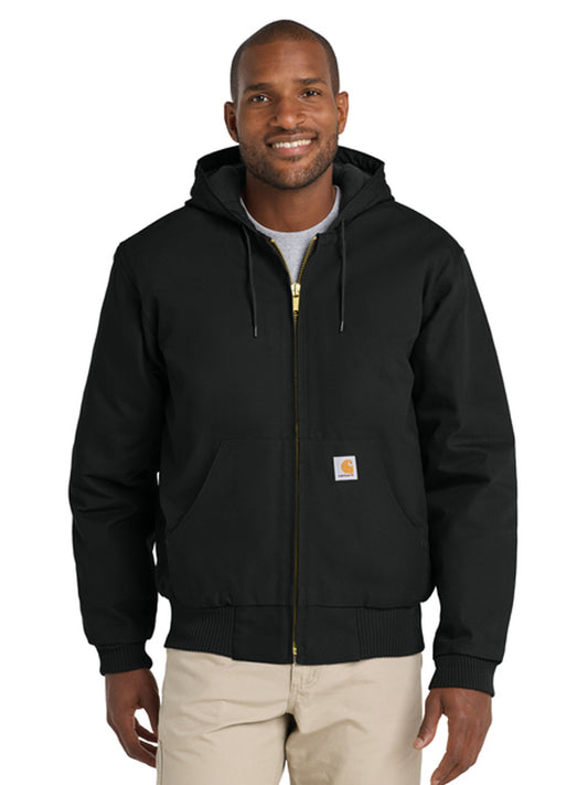 Men's 4-Pocket Tall Quilted-Flannel-Lined Jacket - CTT106677 - Black