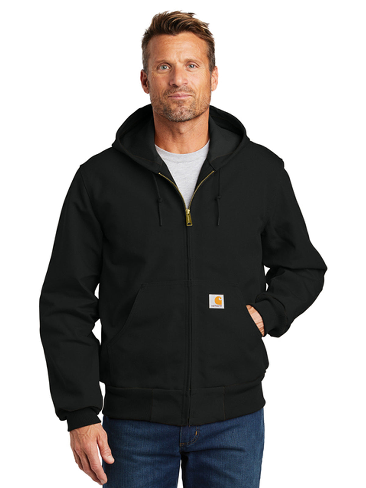 Men's 4-Pocket Tall Thermal-Lined Jacket - CTT106678 - Black