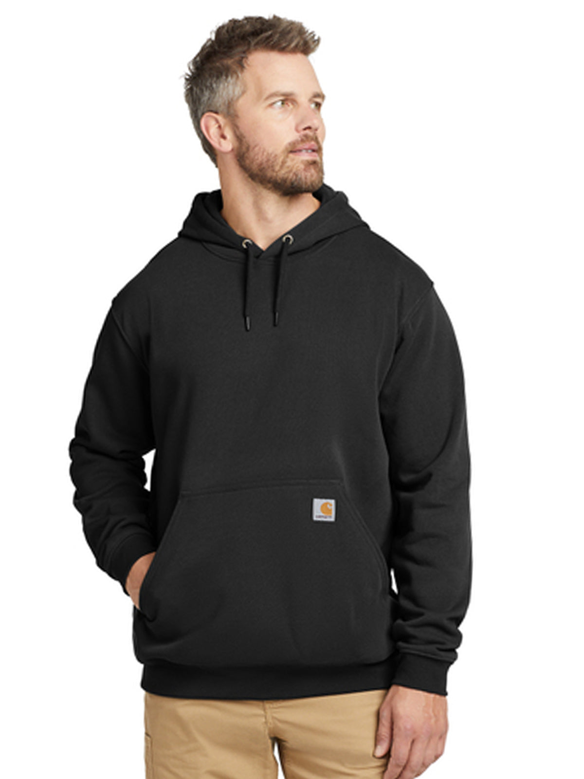Men's 1-Pocket Tall Hooded Sweatshirt - CTTK121 - Black