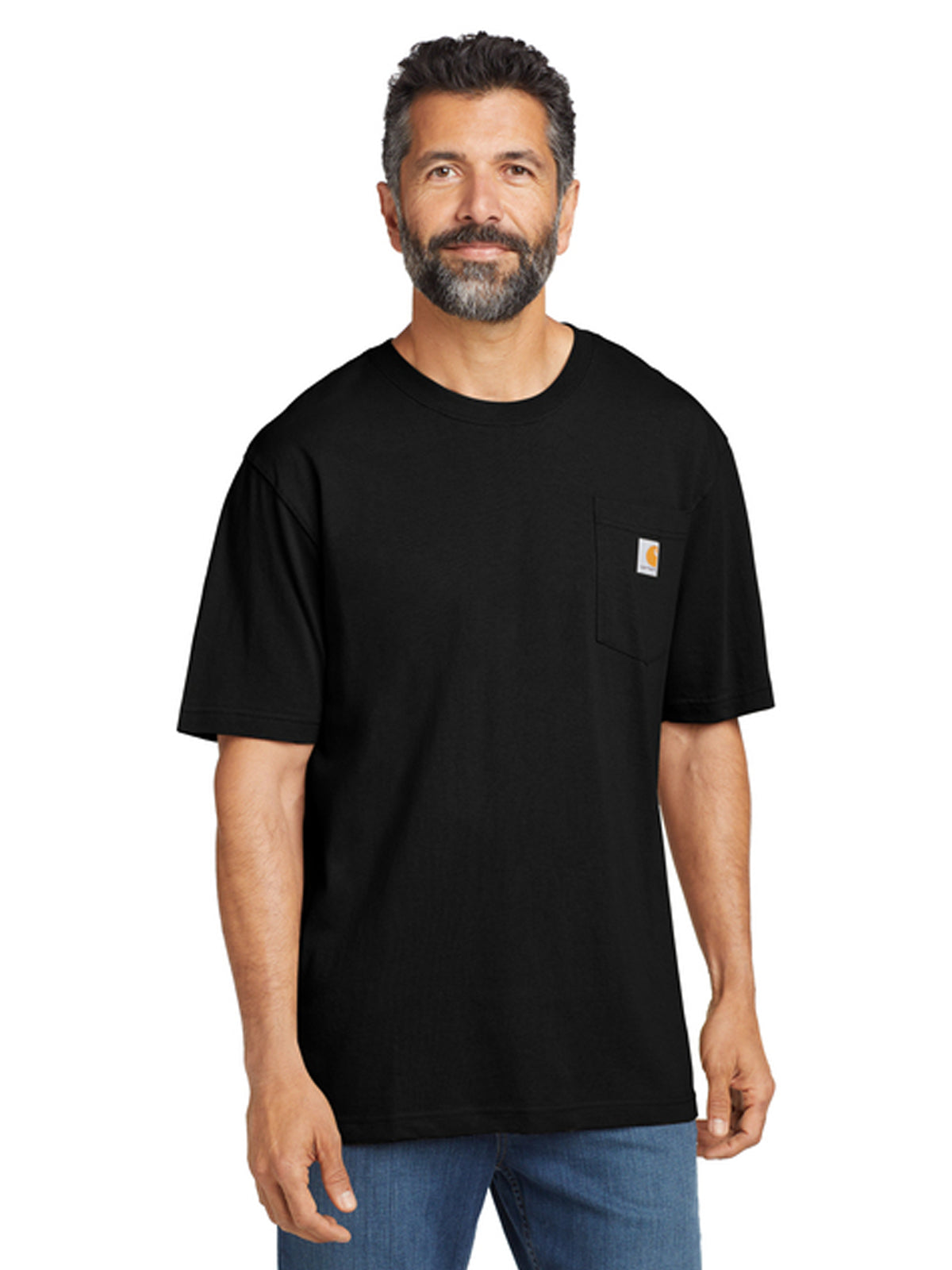 Men's 1-Pocket Tall Short Sleeve T-Shirt - CTTK87 - Black