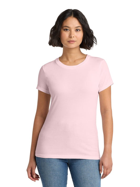 Women's Pocketless Short Sleeve T-Shirt - DM104L - Carnation Pink