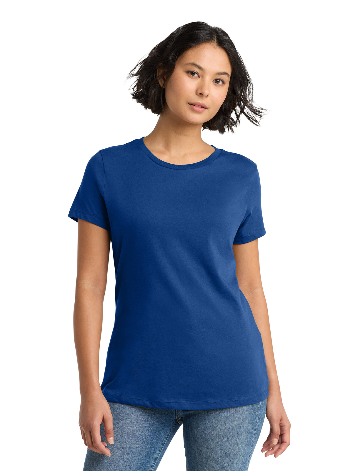 Women's Pocketless Short Sleeve T-Shirt - DM104L - Deep Royal