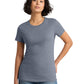 Women's Pocketless Short Sleeve T-Shirt - DM104L - Heathered Navy
