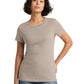 Women's Pocketless Short Sleeve T-Shirt - DM104L - Heathered Latte