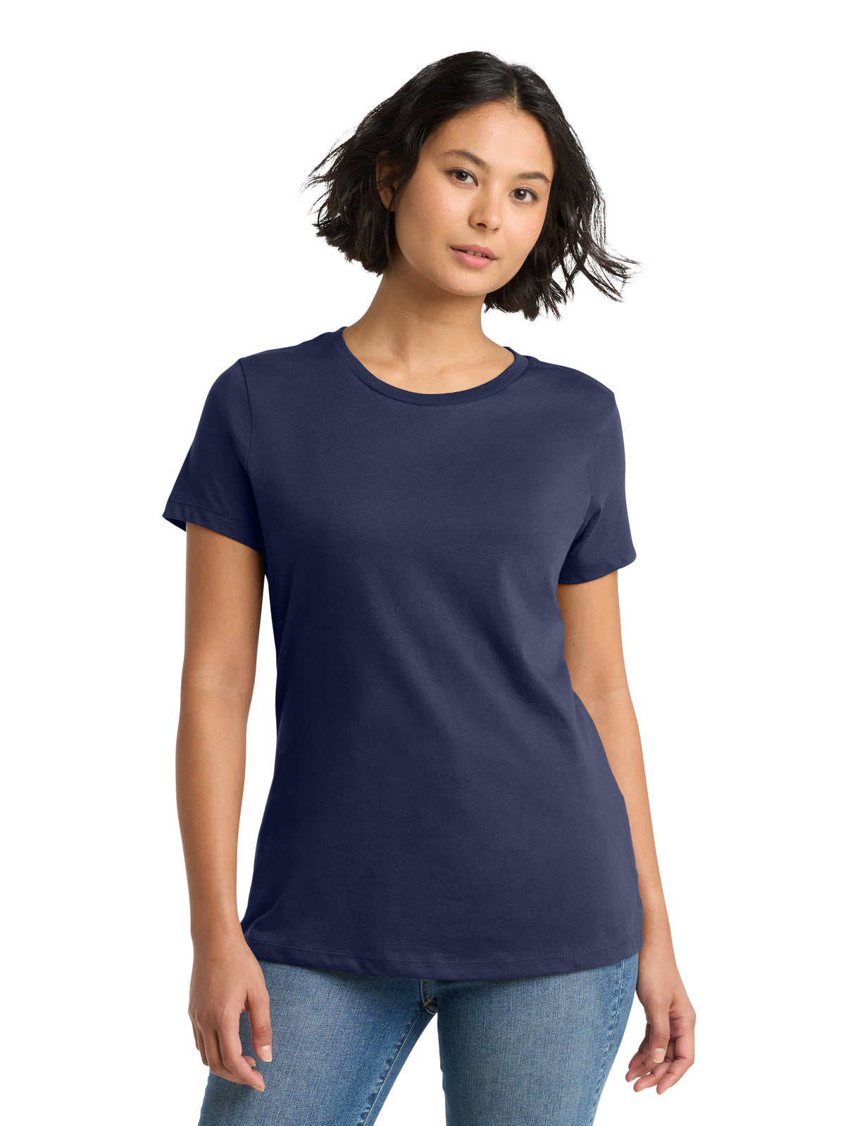 Women's Pocketless Short Sleeve T-Shirt - DM104L - Tanzanite