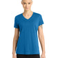 Women's Pocketless V-Neck T-Shirt - DM1170L - Bright Blue
