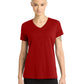Women's Pocketless V-Neck T-Shirt - DM1170L - Classic Red