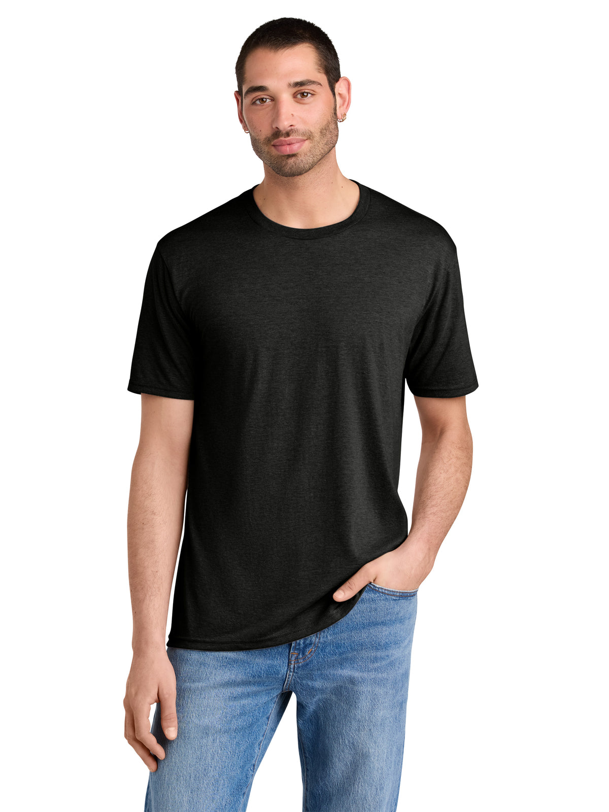 Men's District Perfect Tri Tee - DM130 - Black Frost