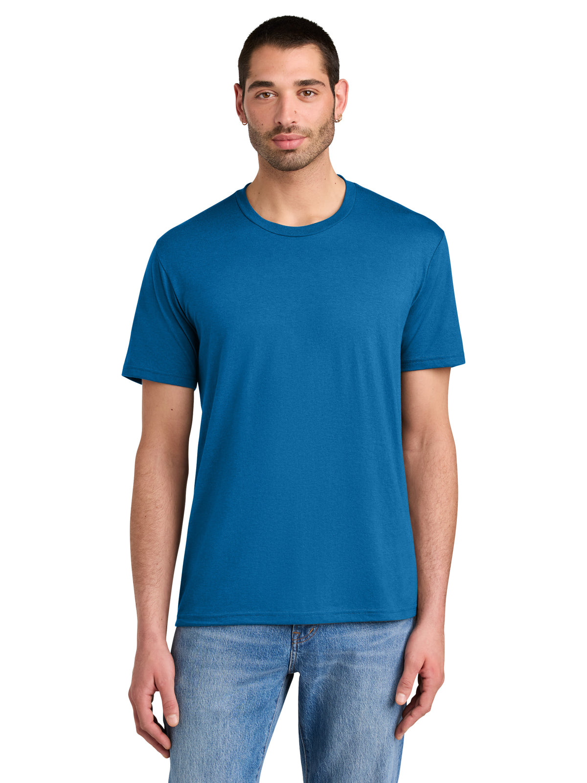 Men's District Perfect Tri Tee - DM130 - Bright Blue