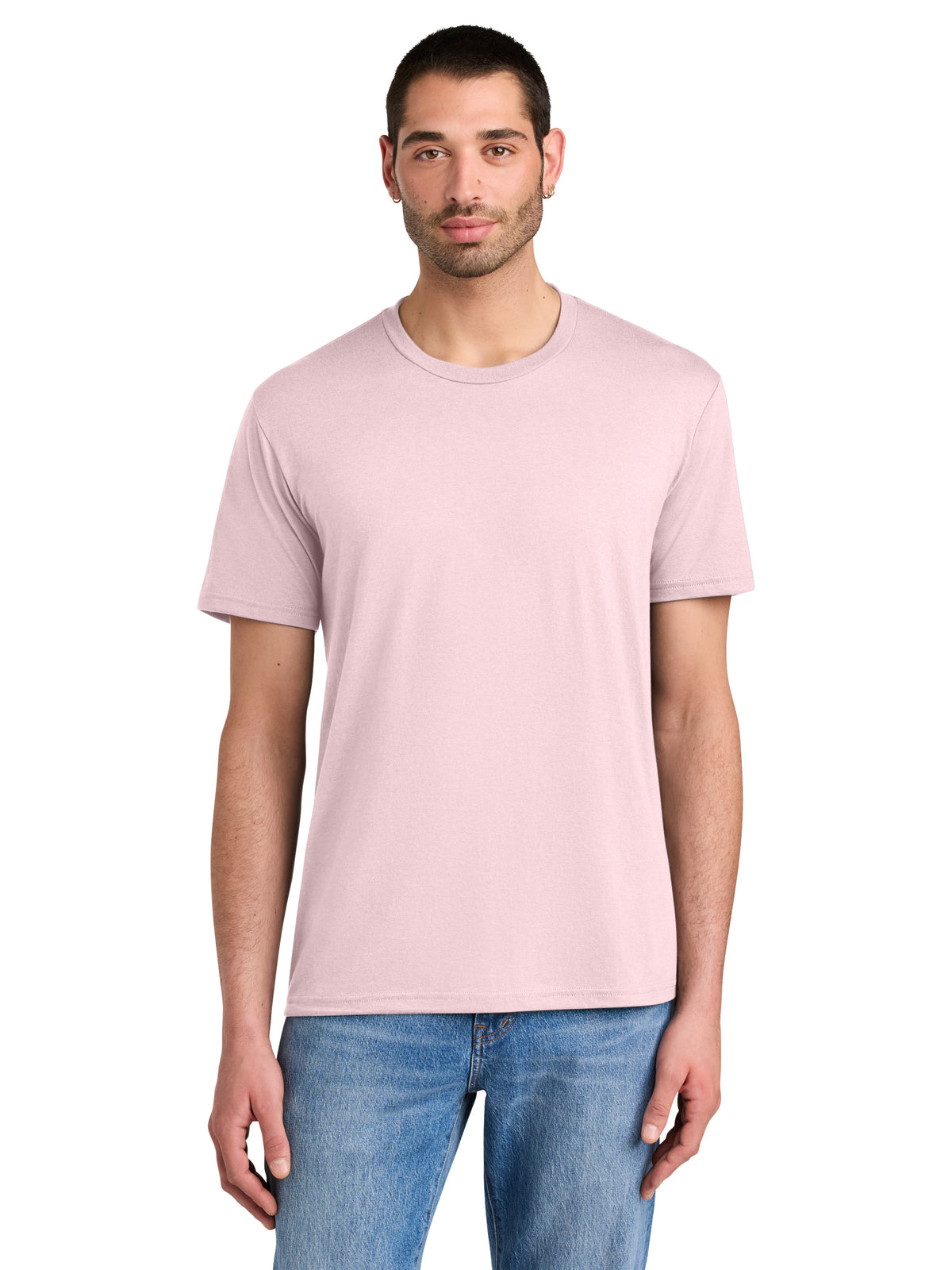 Men's District Perfect Tri Tee - DM130 - Carnation Pink