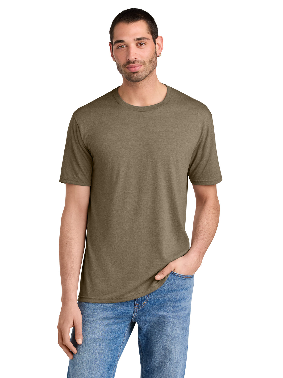 Men's District Perfect Tri Tee - DM130 - Coyote Brown Heather