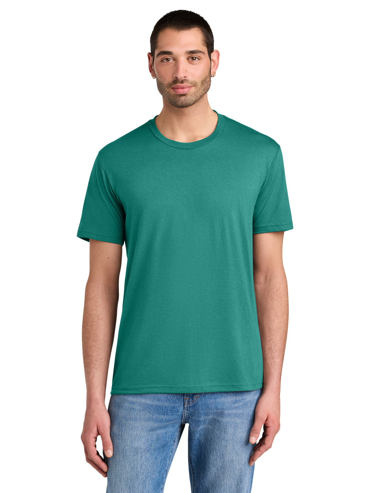 Men's District Perfect Tri Tee - DM130 - Eucalyptus Blue