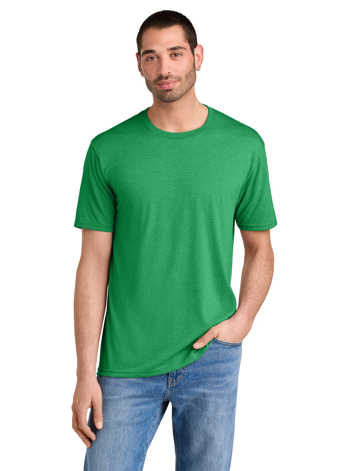 Men's District Perfect Tri Tee - DM130 - Green Frost