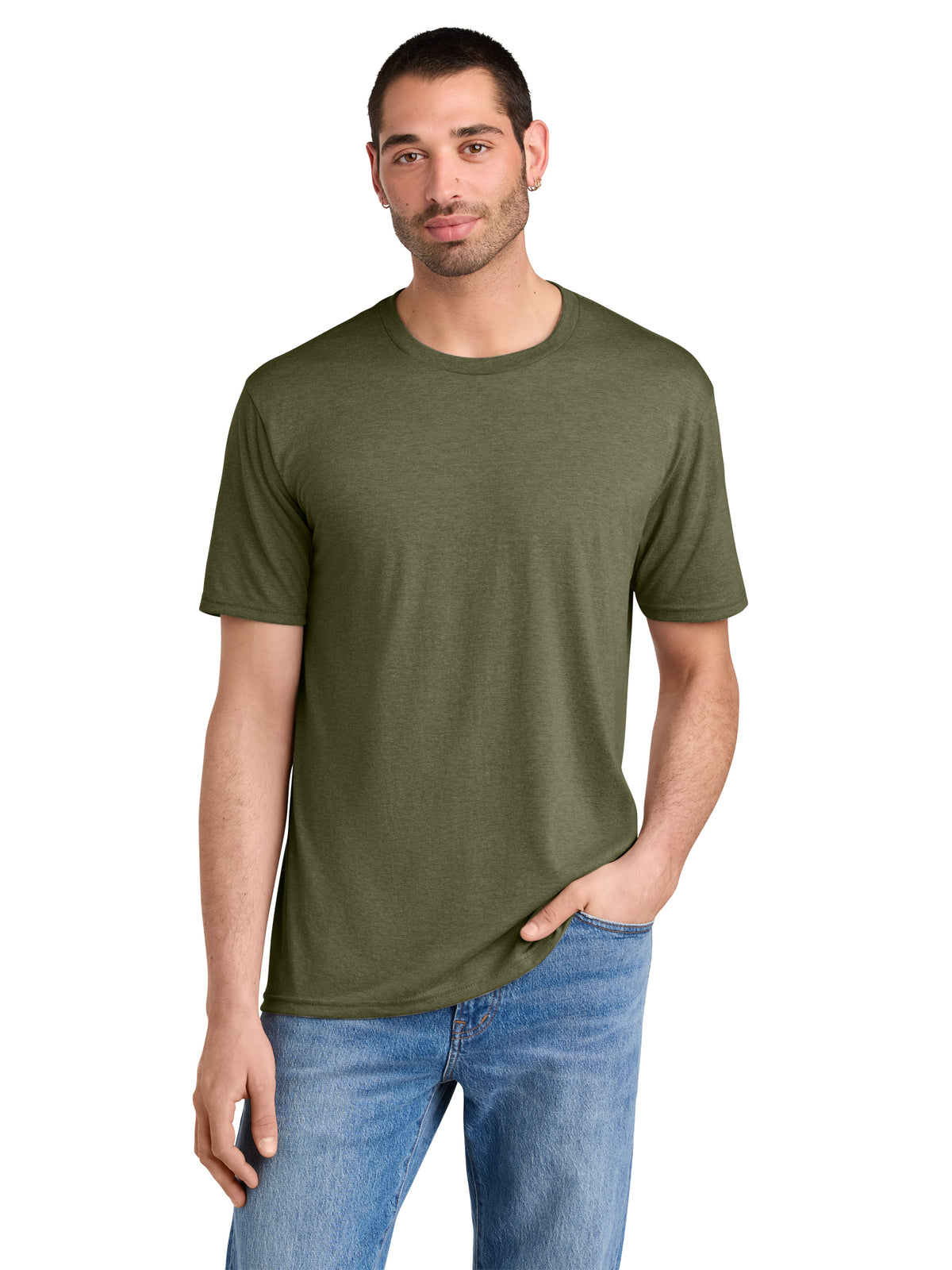 Men's District Perfect Tri Tee - DM130 - Military Green Frost