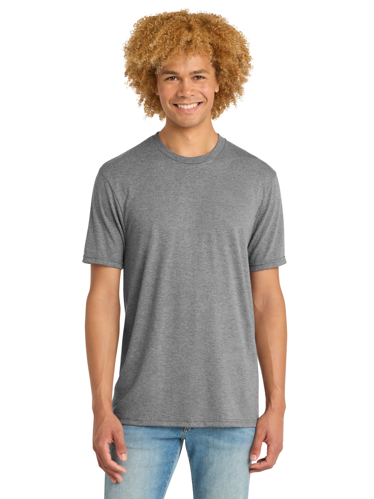 Men's District Perfect Tri DTG T-Shirt - DM130DTG - Grey Frost