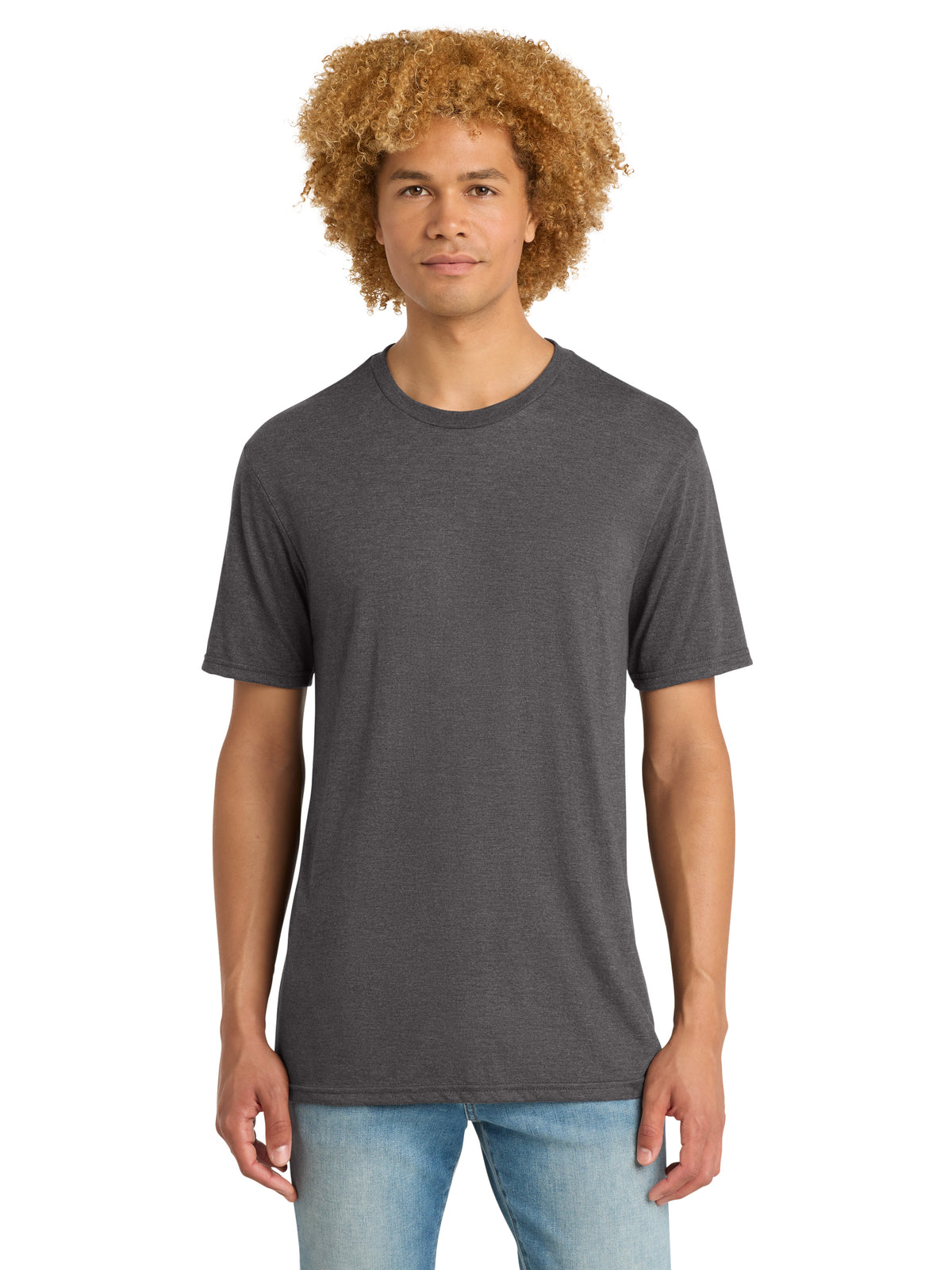 Men's District Perfect Tri DTG T-Shirt - DM130DTG - Heathered Charcoal