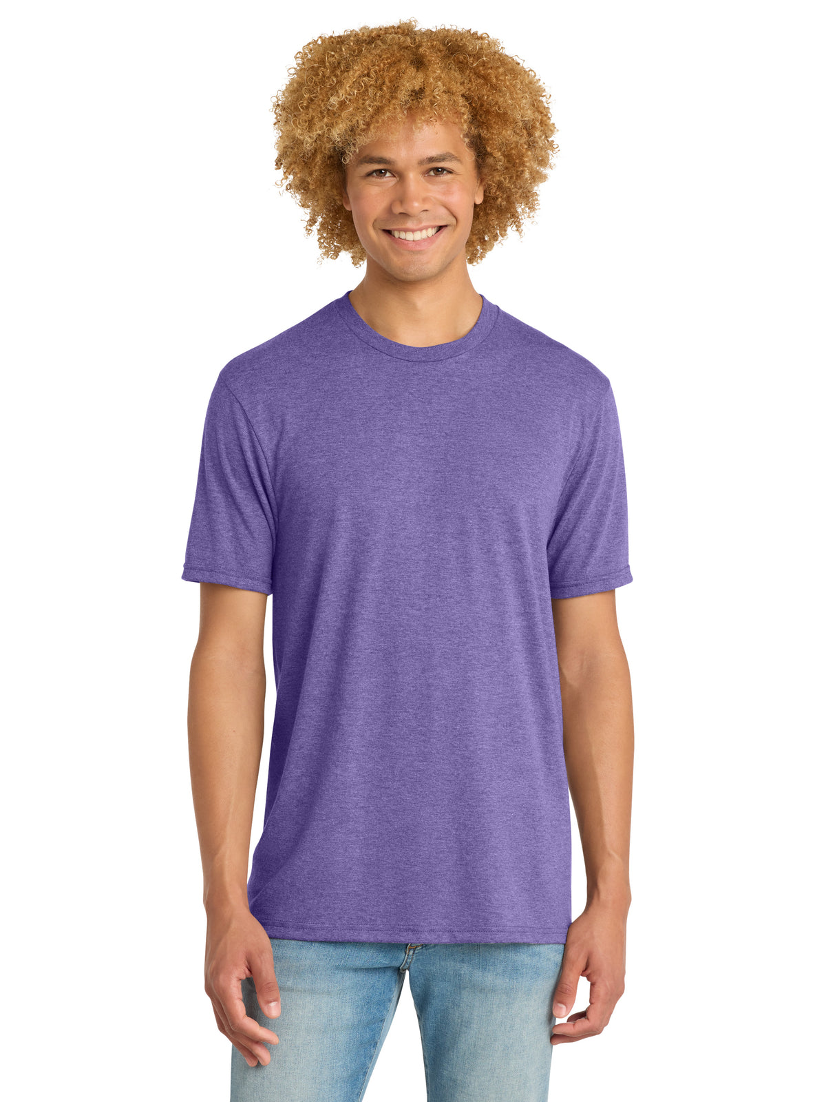 Men's District Perfect Tri DTG T-Shirt - DM130DTG - Purple Frost