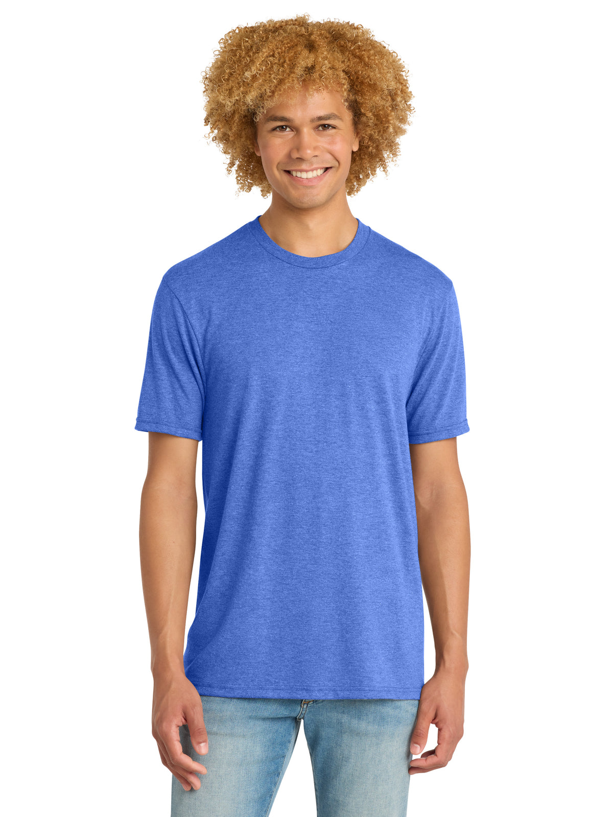 Men's District Perfect Tri DTG T-Shirt - DM130DTG - Royal Frost