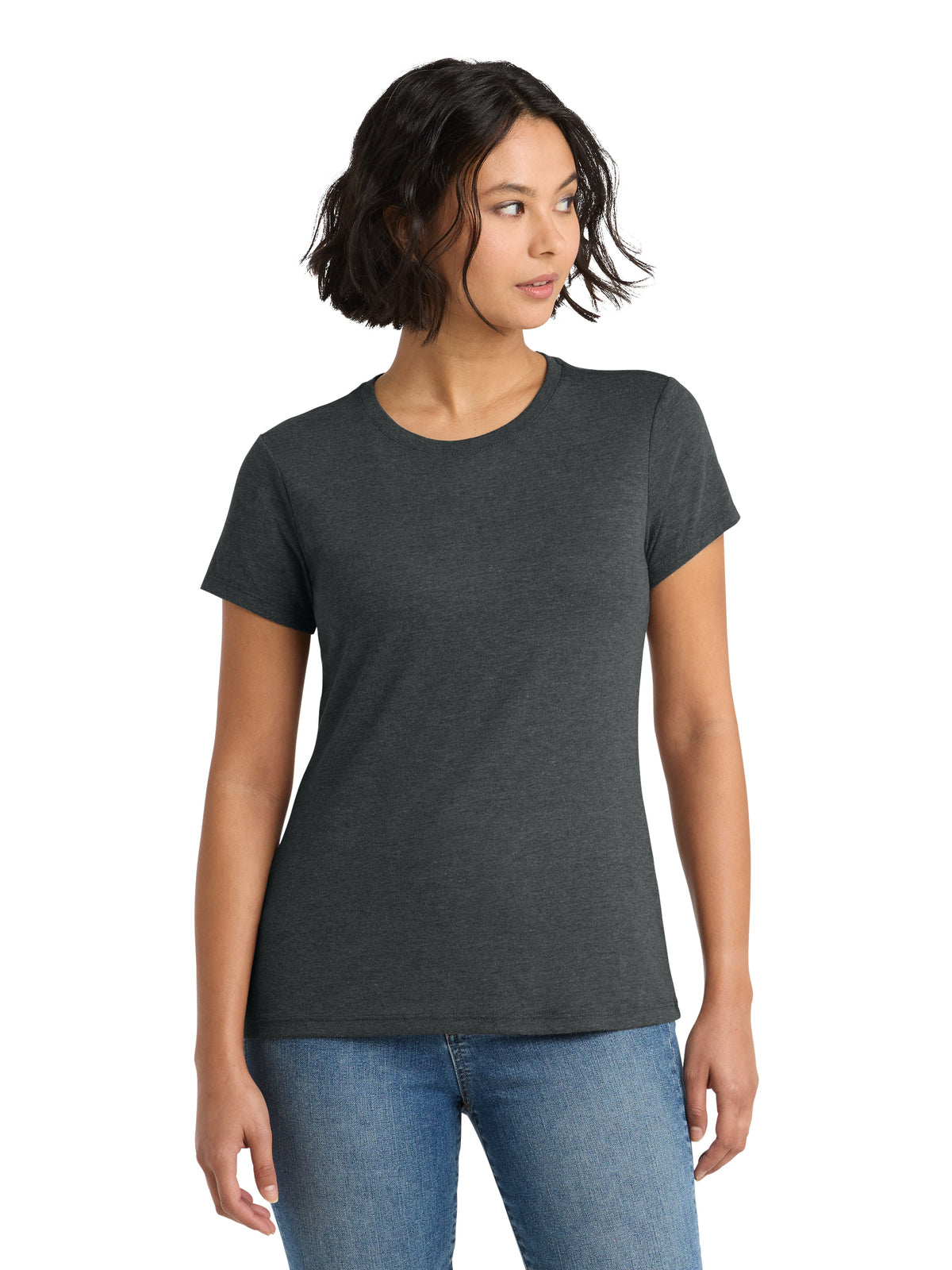 Women's Perfect Tri Tee - DM130L - Black Frost