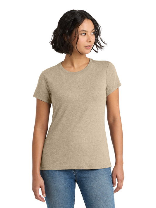 Women's Perfect Tri Tee - DM130L - Desert Tan Heather