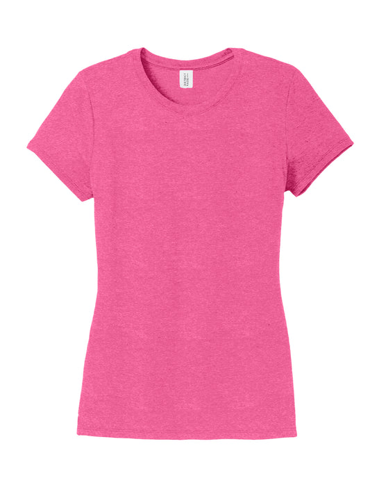 Women's Perfect Tri Tee - DM130L - Fuchsia Frost