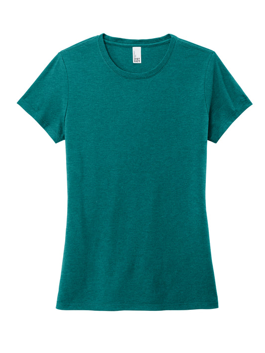 Women's Perfect Tri Tee - DM130L - Heathered Teal