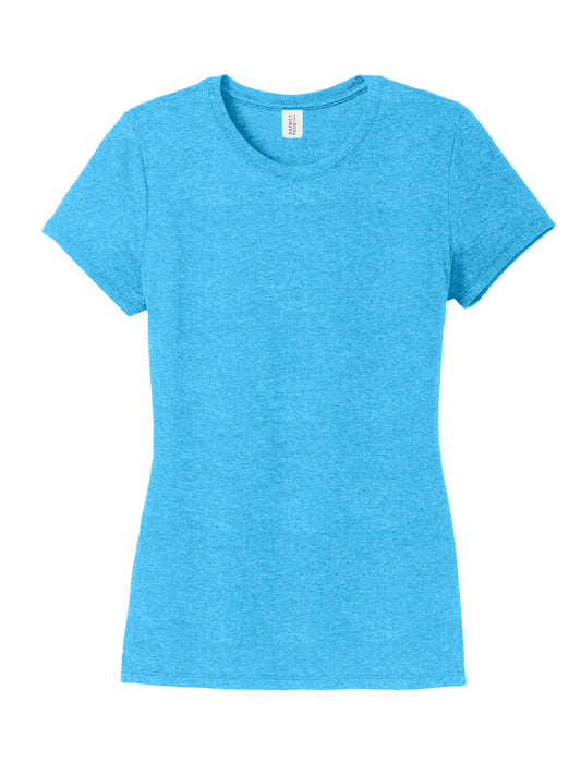 Women's Perfect Tri Tee - DM130L - Turquoise Frost