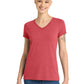 Women’s Perfect Tri V-Neck Tee - DM1350L - Red Frost
