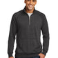 Men's Lightweight Fleece 1/4-Zip Sweatshirt - DM392 - Black Heather