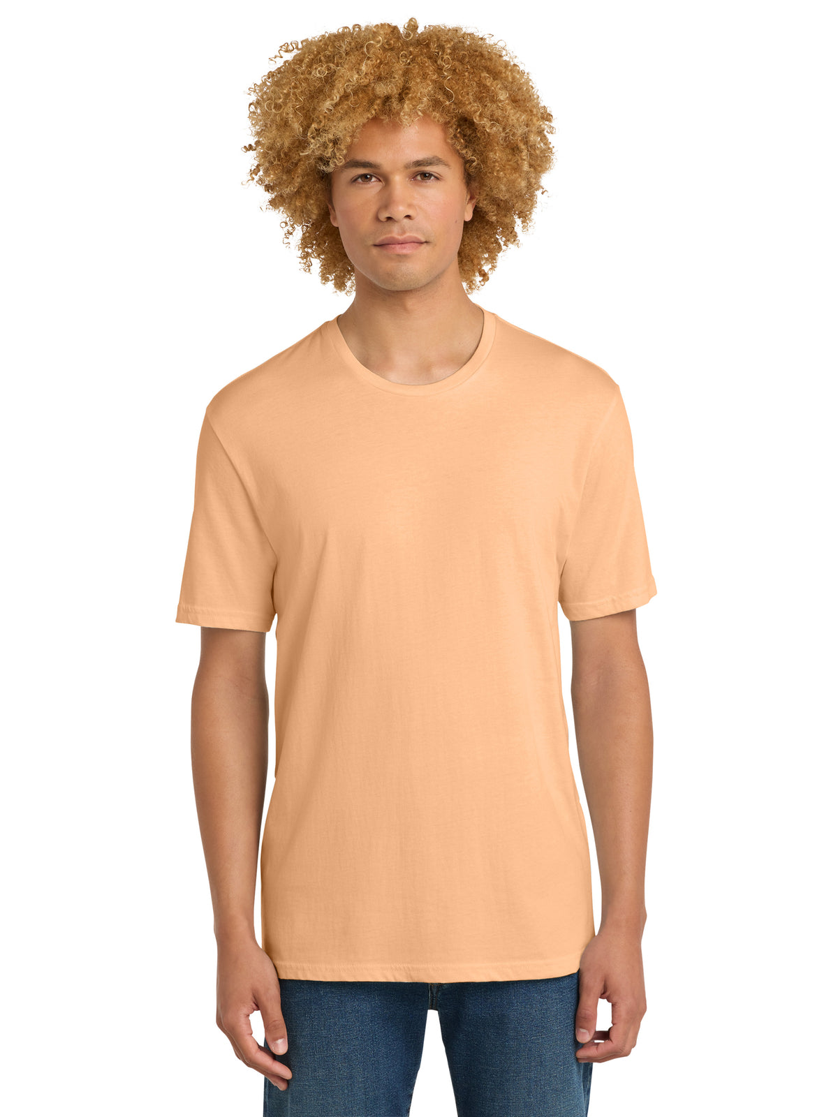 Men's Pocketless Short Sleeve T-Shirt - DT104 - Apricot