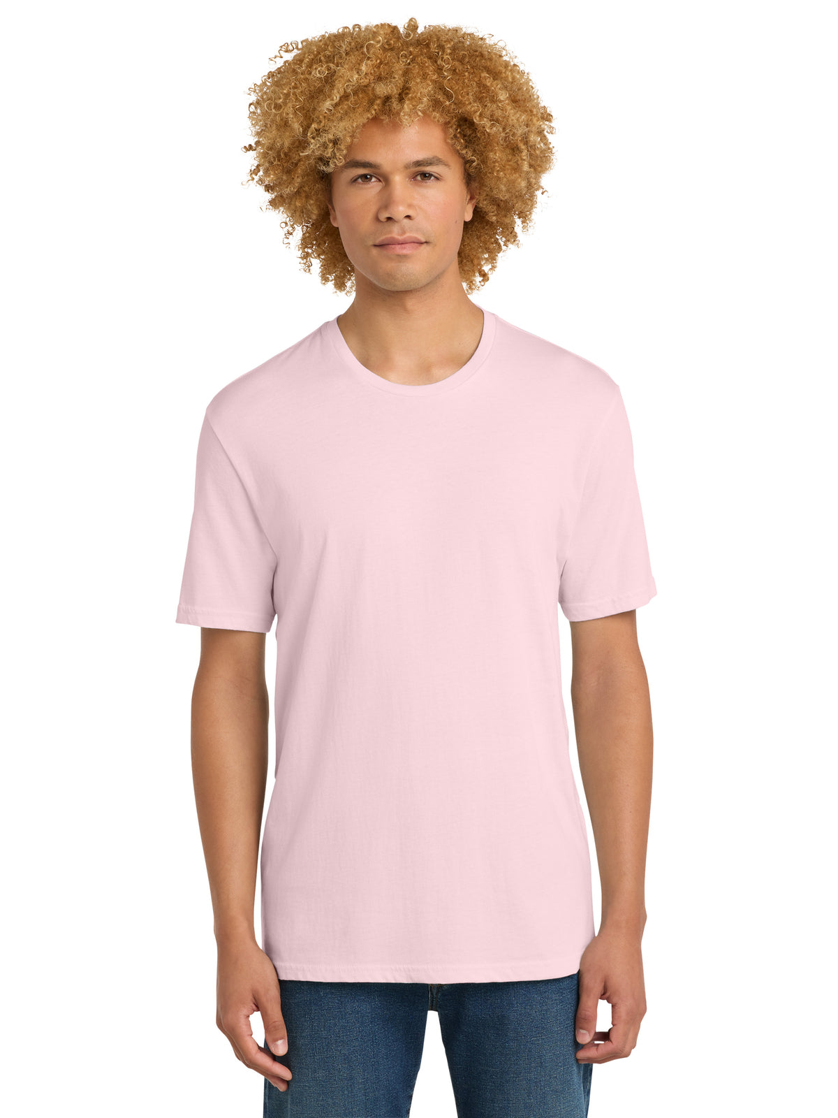 Men's Pocketless Short Sleeve T-Shirt - DT104 - Carnation Pink